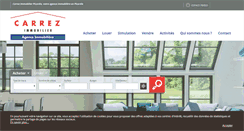 Desktop Screenshot of carrezimmobilier.fr