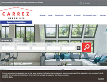 Tablet Screenshot of carrezimmobilier.fr
